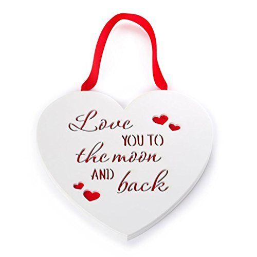 Love You To The Moon & Back Me to You Bear Heart Plaque