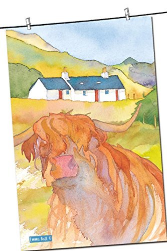 Highland Cow Tea Towel - Emma Ball