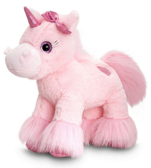 glitter gem unicorn with heart 18cm one sent at random