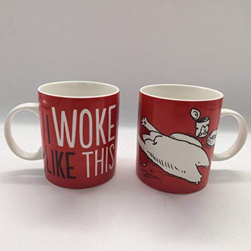 Puckator Simon's Cat Mug, Fine Bone China, Red, White, Black, 12 x 8.5 x 9.5 cm