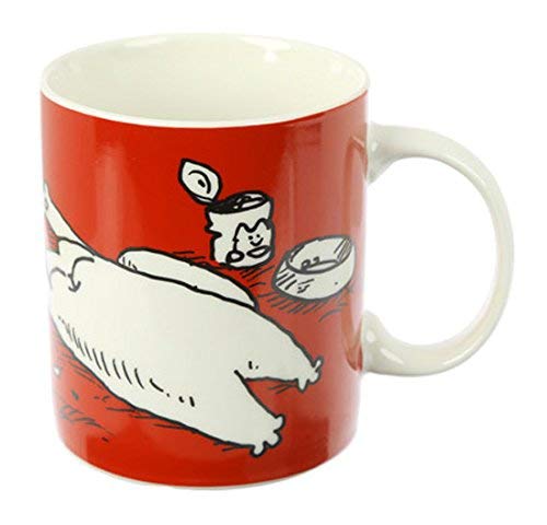 Puckator Simon's Cat Mug, Fine Bone China, Red, White, Black, 12 x 8.5 x 9.5 cm