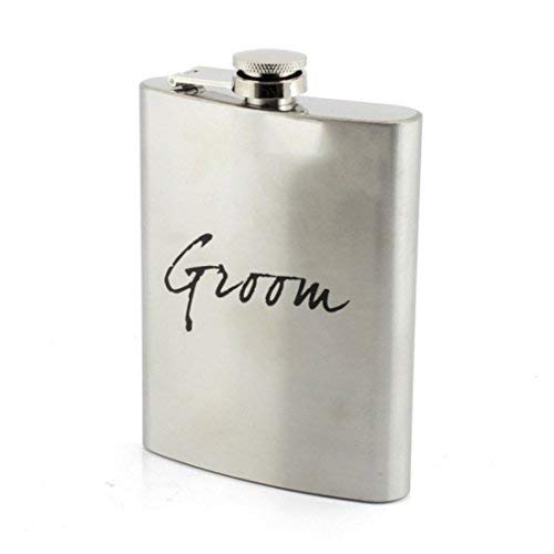 Stainless Steel Hip Flask - Groom
