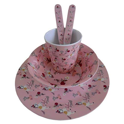 Toddlers Pony Print Melamine Set