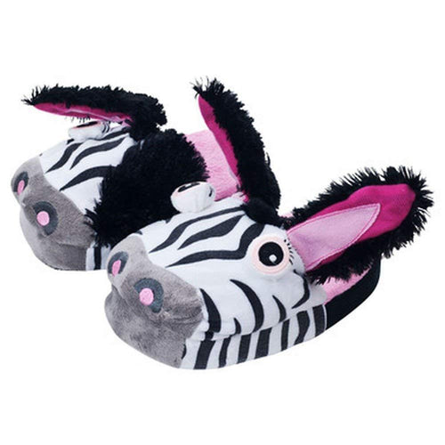 Silly Slipeez Kids Zany Zebra Slippers