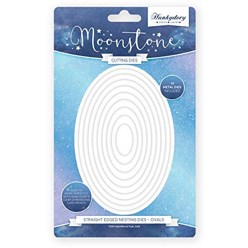 Hunkydory Moonstone Dies Straight Edged Nesting Dies - Ovals - MSTONE052