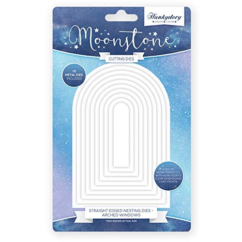 Hunkydory Moonstone Dies Straight Edged Nesting Dies - Arched Windows - MSTONE051