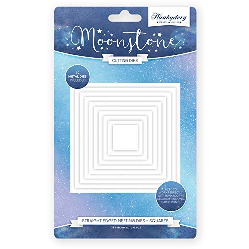 Hunkydory Moonstone Dies Straight Edged Nesting Dies - Squares - MSTONE049