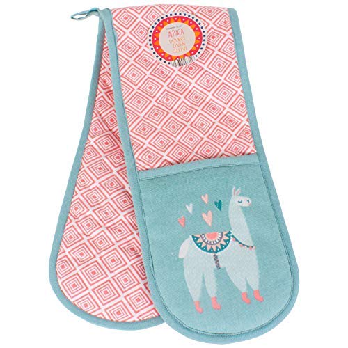 Country Club Double Oven Glove Bright Alpaca Design
