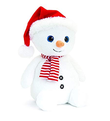 KEEL 30CM SNOWMAN WITH HAT SCARF