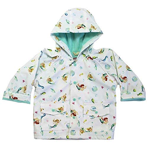 Powell Craft Girls Mermaid Raincoat White 2-3 Years