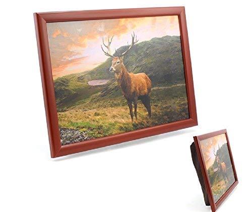 Highland Stag Lap Tray with Lake in the Background