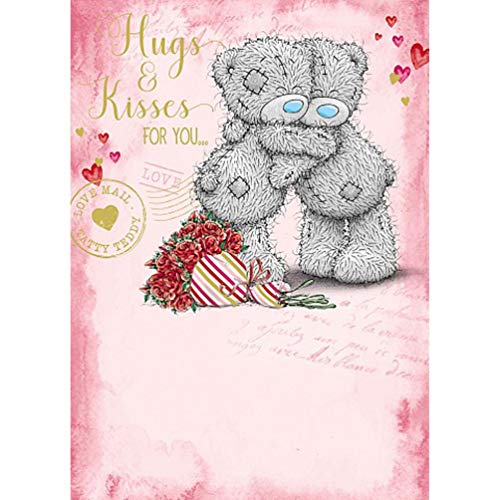 Me To You Bear Hugs & Kisses Valentines Day Card