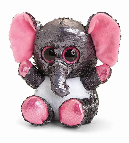 Keel Luxury 20 cm Sequin Flippable Glitter Motsu sitting toy Toys reversible (Elephant)