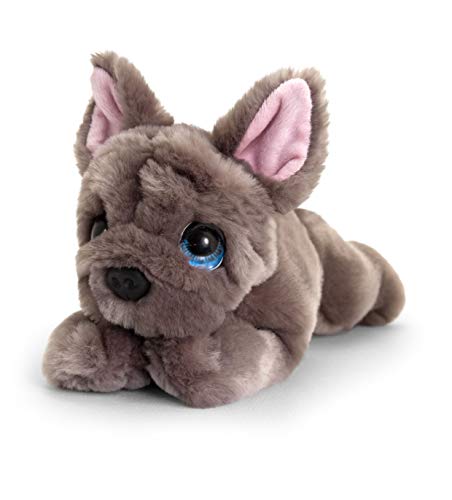 Keel Toys Grey French Bulldog Cuddle Puppy Soft Animal  Family Plush Toy 25cm