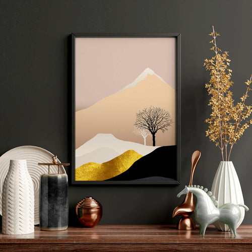 Wall art Scandinavian for office | set of 3 framed wall art