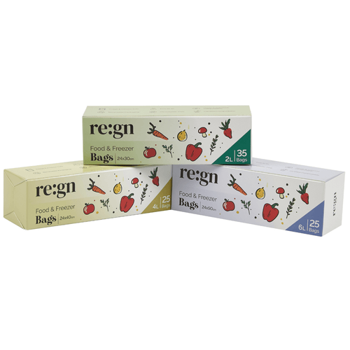Composable Food Bags for Fridge & Freezer