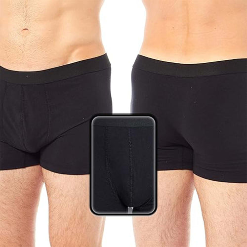 Sock Stack MB04 6 Pack Assorted Cotton Stretch Boxer Shorts for Men Black Navy Grey Cotton Rich Soft Waistband Comfort
