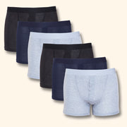 Sock Stack 6 Pack Cotton Stretch Boxer Shorts For Men MB09 Breathable Soft Durable