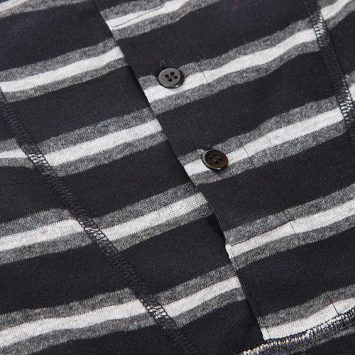 Sock Stack Boxer Shorts 6 Pack Striped Cotton Blend Stretch Men's Underwear Black Grey Cotton Rich Stretch Comfort Fit