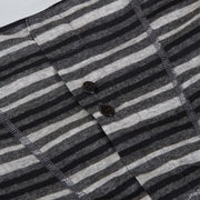 Sock Stack Boxer Shorts 6 Pack Striped Cotton Blend Stretch Men's Underwear Black Grey Cotton Rich Stretch Comfort Fit