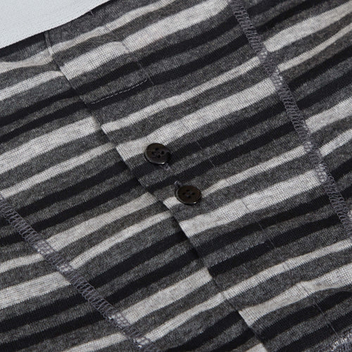 Sock Stack Boxer Shorts 6 Pack Striped Cotton Blend Stretch Men's Underwear Black Grey Cotton Rich Stretch Comfort Fit
