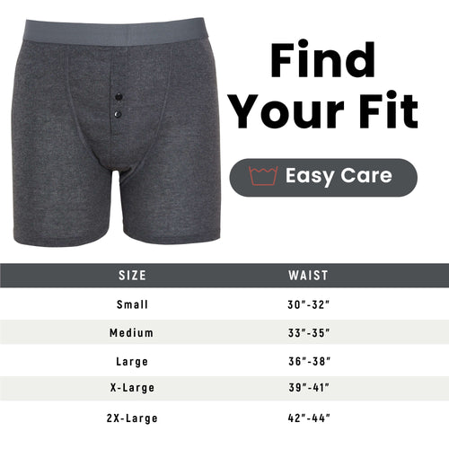 Sock Stack Boxer Shorts 6 Pack Striped Cotton Blend Stretch Men's Underwear Black Grey Cotton Rich Stretch Comfort Fit
