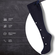 Sock Stack 6 Pairs Girls Knee High Socks With Ribbon Bows Cotton Rich For Uniforms Ages