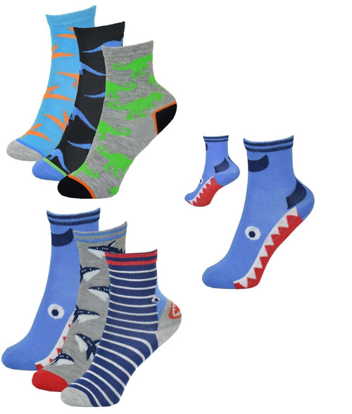 Sock Stack Kids Bamboo Socks 6 Pairs Breathable Antibacterial Moisture Wicking Cotton Rich Everyday Comfort Pack