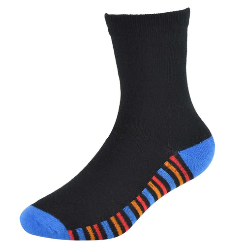 Sock Stack Kids Bamboo Socks 6 Pairs Breathable Antibacterial Moisture Wicking Cotton Rich Everyday Comfort Pack