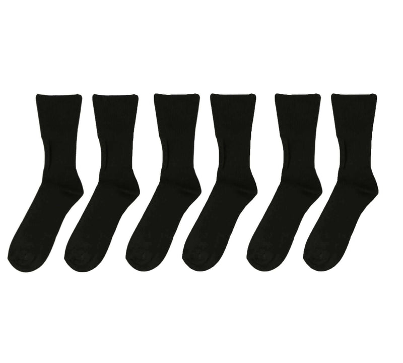 Sock Stack Men's Bamboo Diabetic Comfort Socks 6 Pairs Moisture-Wicking Breathable