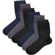 Sock Stack Men's Extra Wide Diabetic Socks Non Elastic Loose Top Moisture-Wicking UK 6-11