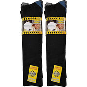 Sock Stack Men's Knee-Length Work Boot Socks 6 Pairs UK 6-11 EUR 39-45 Comfort Cuff Breathable Everyday