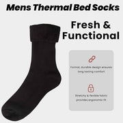 Sock Stack Men's Thermal Fluffy Bed Socks 6 Pairs Ultra Soft Insulated Warm Lounging