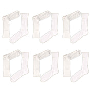 Sock Stack Mens 100% Cotton Loose Top Non Elastic Diabetic Friendly Socks 6 Pairs