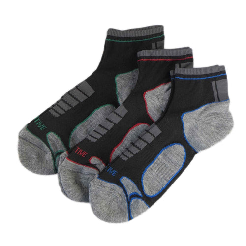 Sock Stack Men's Athletic Low-Cut Running Socks 6 Pairs Moisture-Wicking Arch Support