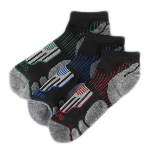 Sock Stack Men's Athletic Low-Cut Running Socks 6 Pairs Moisture-Wicking Arch Support
