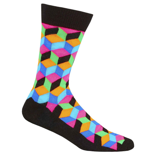 Sock Stack Men's Novelty Cotton Rich Socks 6 Pairs Breathable with Sculpted Heels UK 6-11