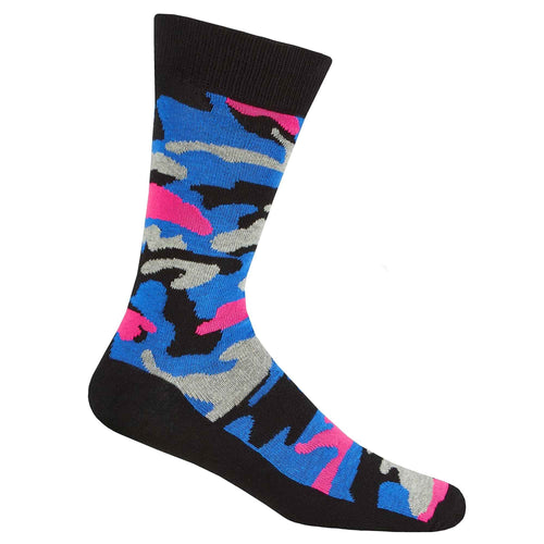Sock Stack Men's Novelty Cotton Rich Socks 6 Pairs Breathable with Sculpted Heels UK 6-11