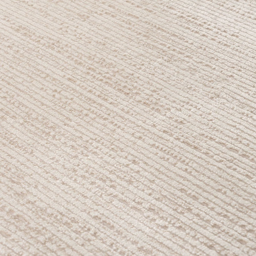 Carmel Cream-Beige Striped Rug | 6010