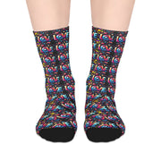 One Love Colorful Love Pattern Mid-Length Socks - Fun & Playful Gift for Any Occasion