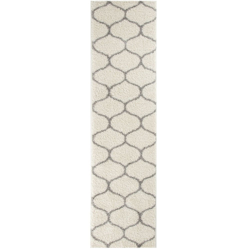 Moroccan Ivory Shaggy Rug | 600