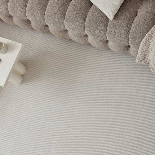 Carmel Cream Striped Rug | 6010