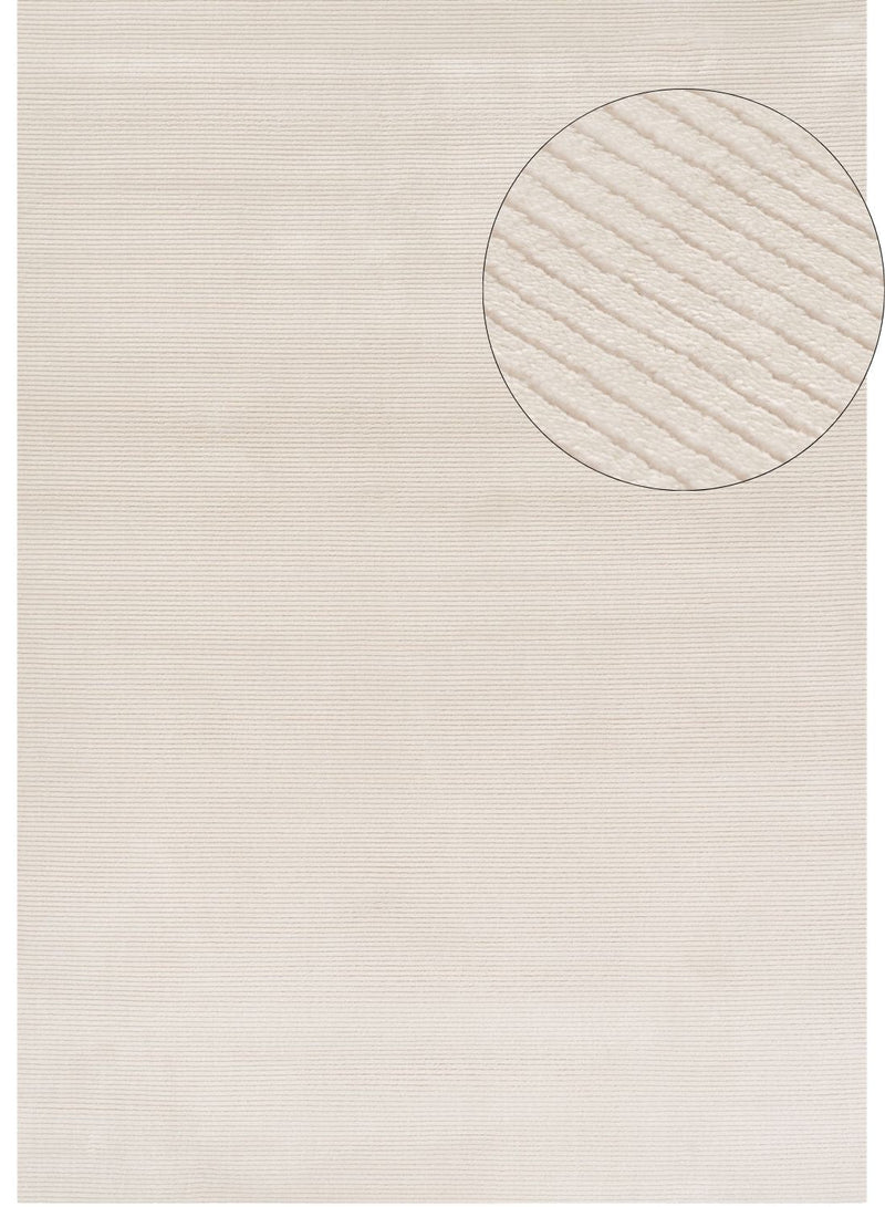 Carmel Cream Striped Rug | 6010