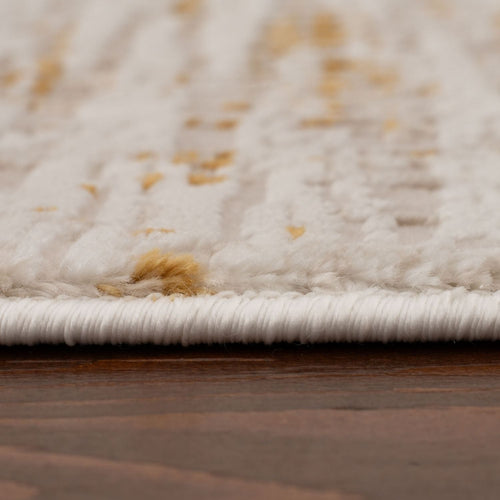 Carmel Cream-Gold Abstract Rug | 6030