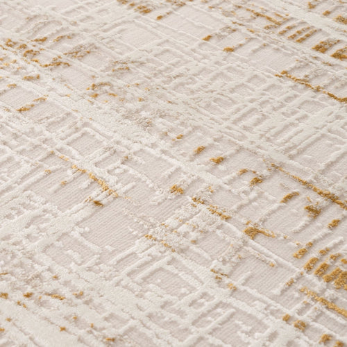 Carmel Cream-Gold Abstract Rug | 6030