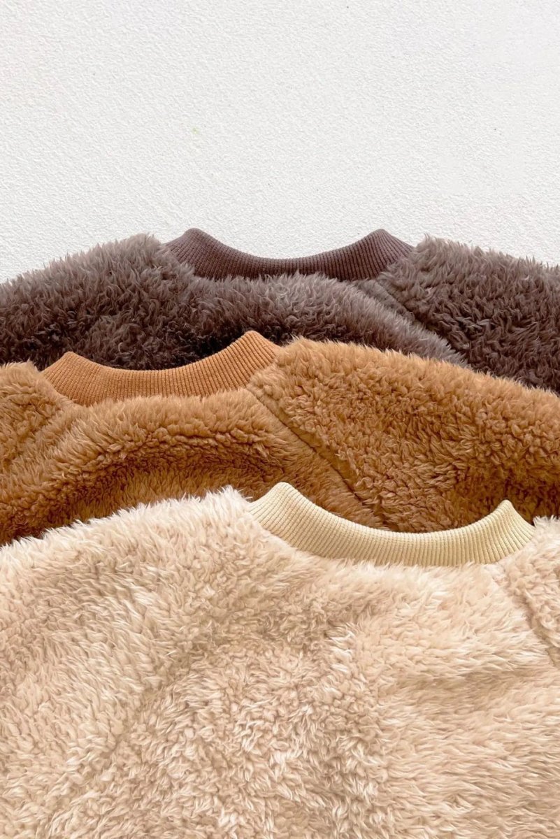 The Fur Bear Knitted Hooded Pramsuit