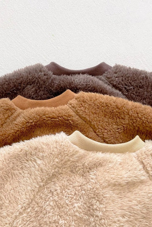 The Fur Bear Knitted Hooded Pramsuit
