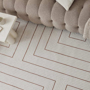 Carmel Cream-Terra Geometric Rug | 6040