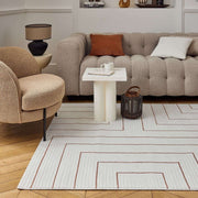 Carmel Cream-Terra Geometric Rug | 6040