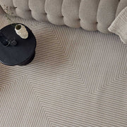 Carmel Beige-Cream Geometric Rug | 6050